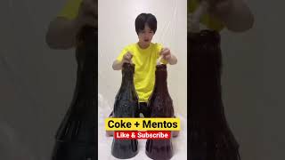 Coke Family vs Mentos Army💥💥| #shorts #experiment #funny #scienceexperiment #youtubeshorts