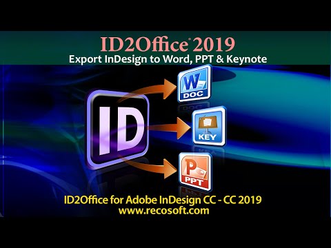 How to Export InDesign to Word using ID2Office