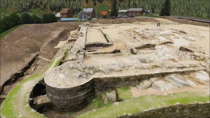 ANIMACION 3D CON FOTOGRAMETRIA DEL CASTILLO DE ROCHA FORTE EN SANTIAGO DE COMPOSTELA.