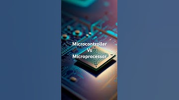 Microcontroller vs microprocessor