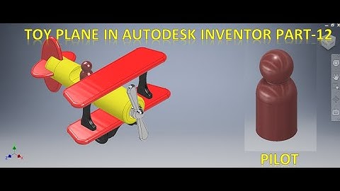 Toy Plane in Autodesk Inventor Part 12 || Toy plane Assembly in Autodesk Inventor 2024 || Inventor