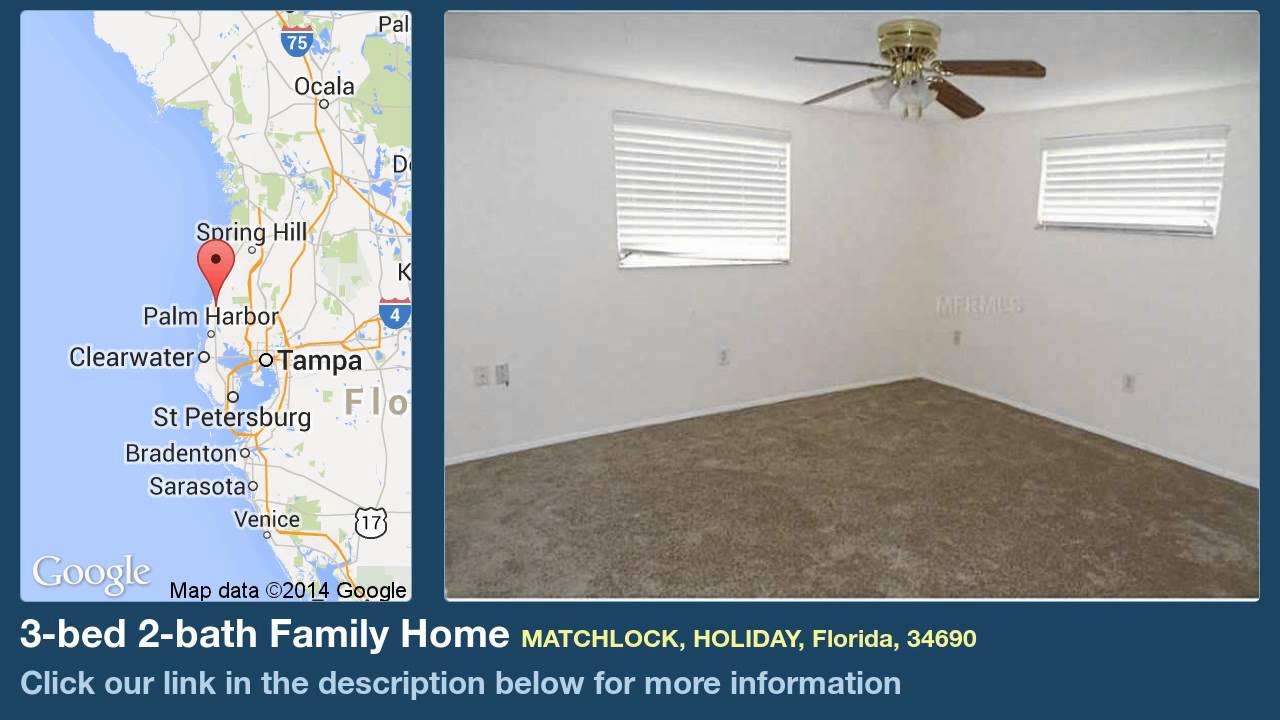 new homes in houston 3-bed 2-bath Family Home for Sale in Holiday, Florida on florida-magic.com