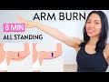 8 MIN ARM BURN, effective exercises to lose armpit fat, beginner friendly standing workout DAY 1/7