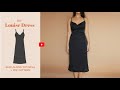 DIY Louise Cowl Neck Slip Dress Tutorial - tintofmintPATTERNS