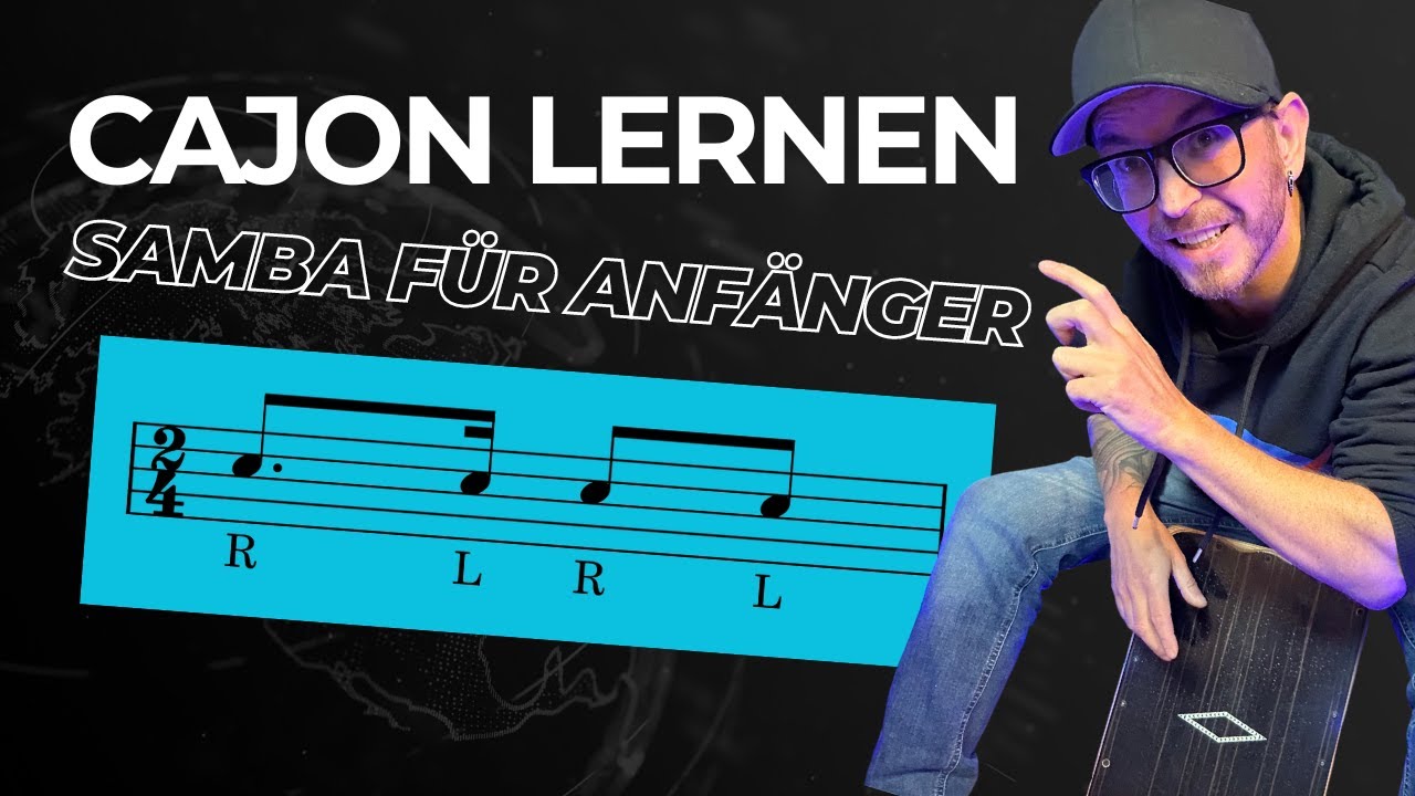 Cajon Lernen ein einfacher Samba Rhythmus YouTube