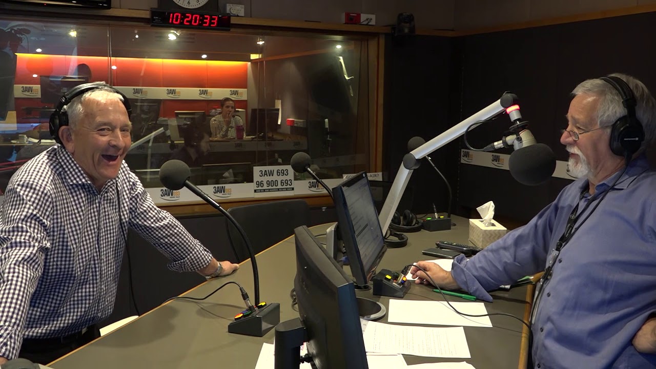 ABC Newsreader Ian Henderson signs off with Neil Mitchell