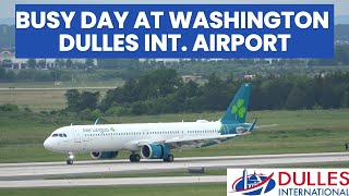 4K - BUSY DAY AT WASHINGTON DULLES INT'L AIRPORT