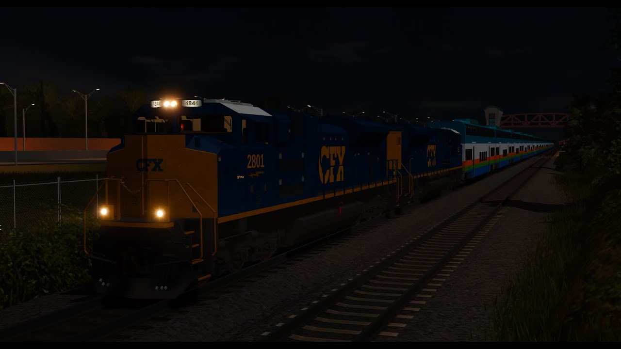 Rail Sim Universe driving tri link train - YouTube