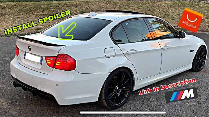 INSTALL SPOILER AILRON BMW E90 BECQUET ( AliExpress )