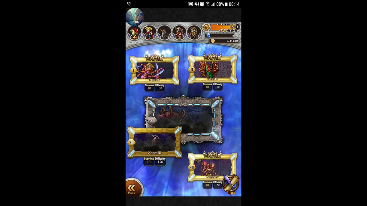 [FFRK] Nightmare Dungeon: Dervish Record - Brynhildr