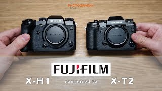 Fuji X-H1 size compare to the Fuji X-T2