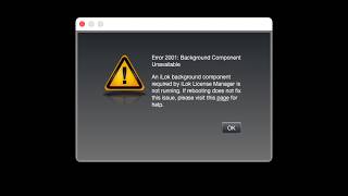 iLok Error 2001 Fix on Mac | Background Component Unavailable | iLok License Manager Fix