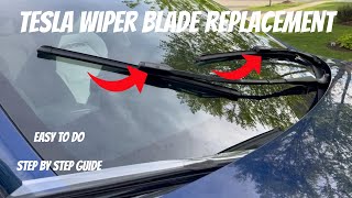 Tesla Model 3 or Model Y Wiper Blade Replacement Tutorial
