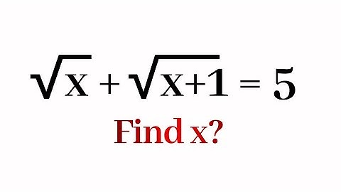 Not Everyone Can Solve This Tricky Radical Equation | Can You Find x? - SAT, ACT Math