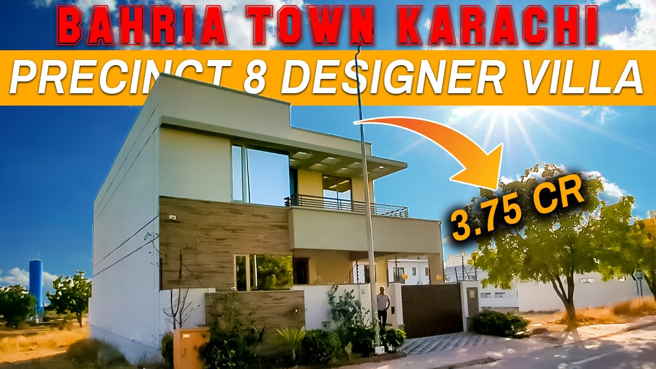 Bahria Town Karachi Precinct 8 | 272 Sq Yard Luxury Villa Full Tour | Prime Location #bahriatown