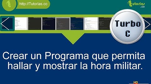 sentencia if-else – turbo C (hora militar)