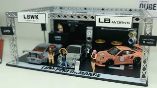 inno64 イノモデルAuto Salon diorama ポルシェ911 FirstLook LBWK INNO64 Auto Salon Diorama with 997 LBWK
