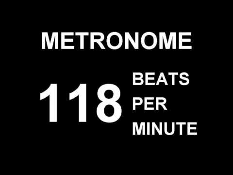 METRONOME 118 BPM (BEATS PER MINUTE 