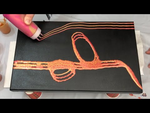 #135 Prizm Pour Abstract with a (new) 3 nozzle bottle (Very special!!!)