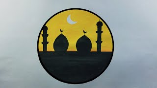 رسم فانوس | رسم رمضان | رسم هلال رمضان | رسم رمضان 2023 | رسومات للتلوين للمبتدئين | رسم منظر طبيعي