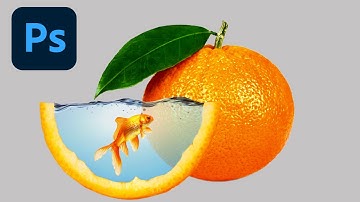 Simple Photoshop Photo Manipulation - Orange Fish Manipulation - Photoshop Tutorial