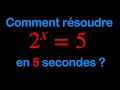 La technique  connatre pour rsoudre ce type dquation