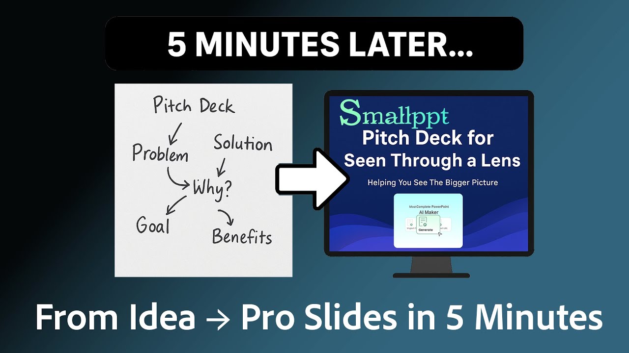 Smallppt  | AI That Creates Pro Presentations in 5 Minutes!