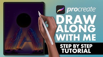 #9 Procreate Step By Step Tutorial - Draw Along With Me - Electric Planet