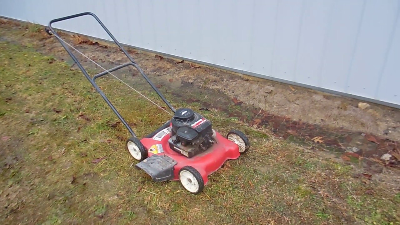 Yard Machines 20" Lawn Mower - YouTube