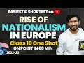 Rise of nationalism in europe easiest one shot lecture  class 10 history sst 202223  padhle