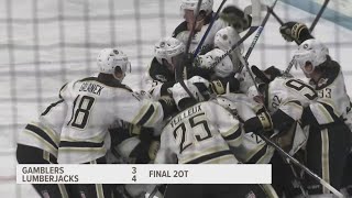 Lumberjacks win game 5 in double overtime, move on to USHL semifinals by 13 ON YOUR SIDE 120 views 2 days ago 1 minute, 6 seconds