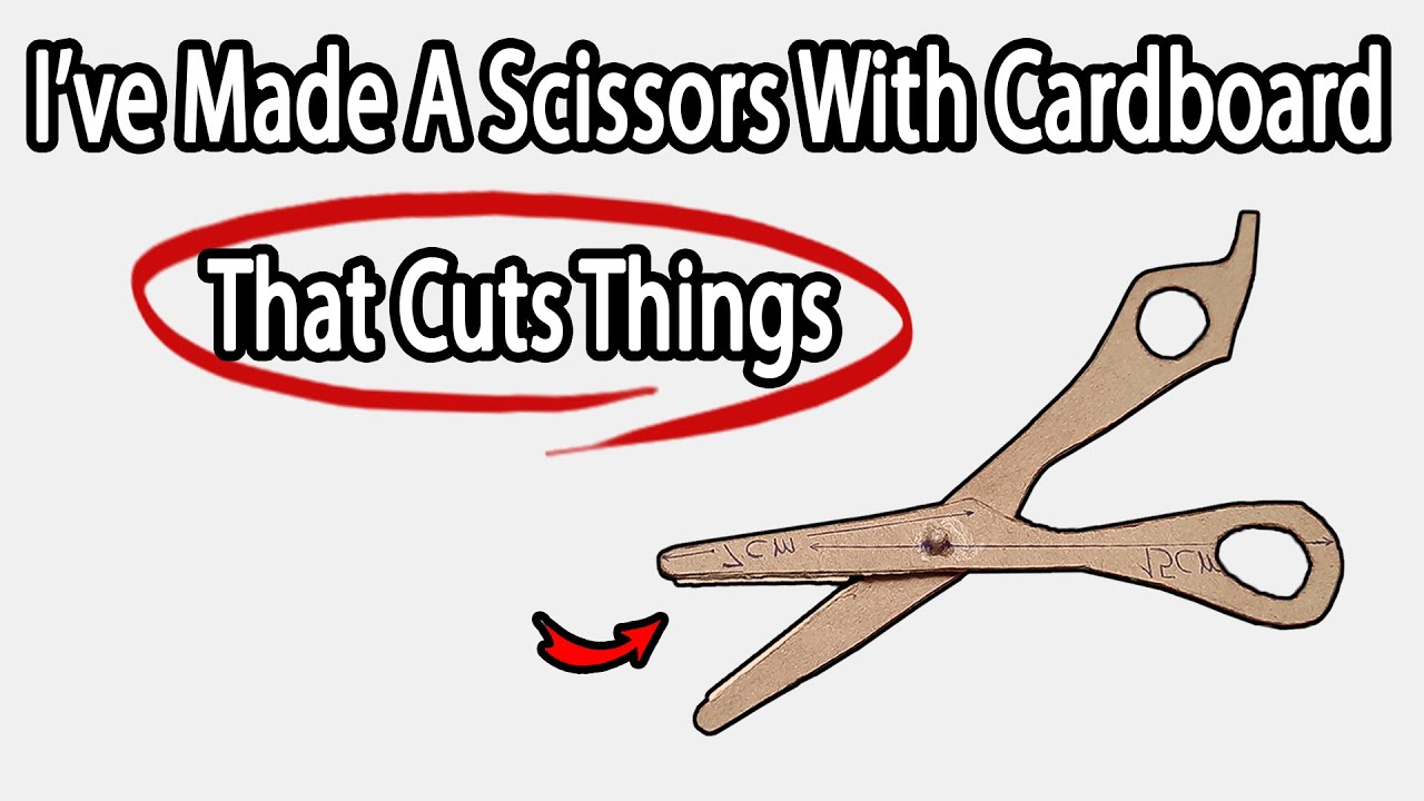 Paper Scissors Craft, How to make a paper Scissors ? 종이 가위 공예