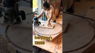 It’s Just a Circle. It Took Me 4 Hours #woodworking #diy #circle