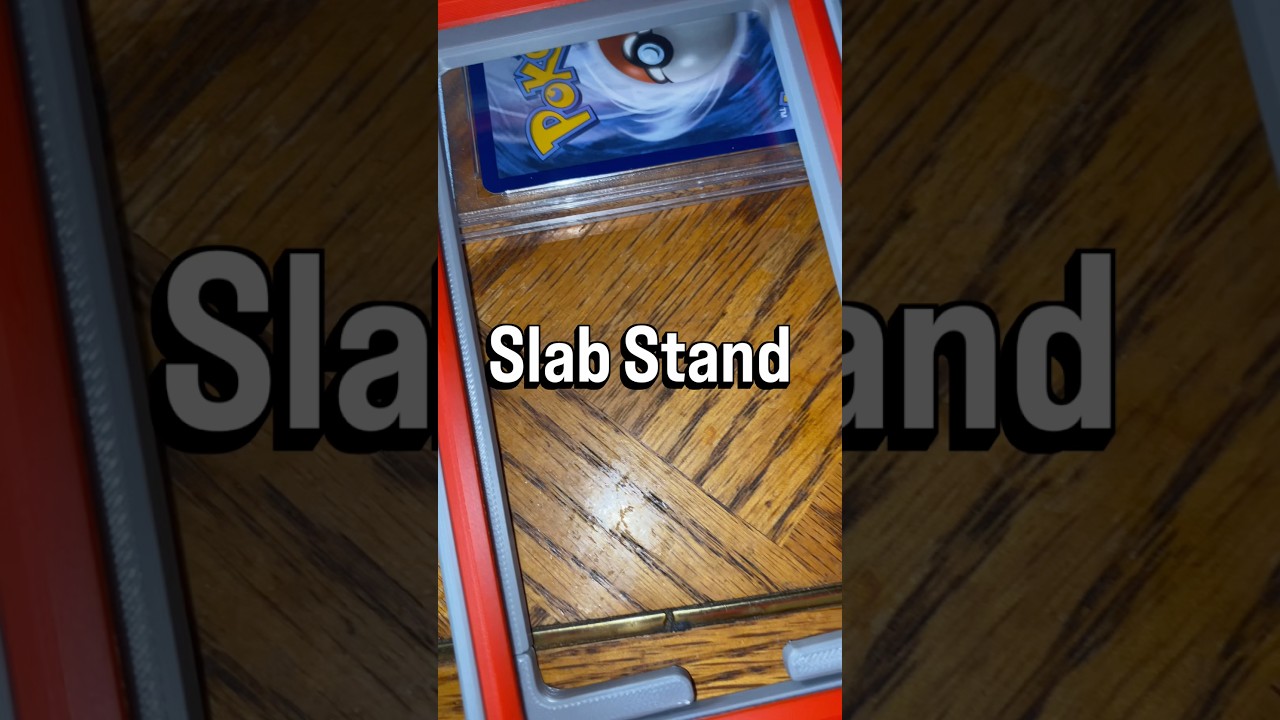 Graded TCG / Sports Slab Display with Interchangeable Colored Faceplates from Collect3D 