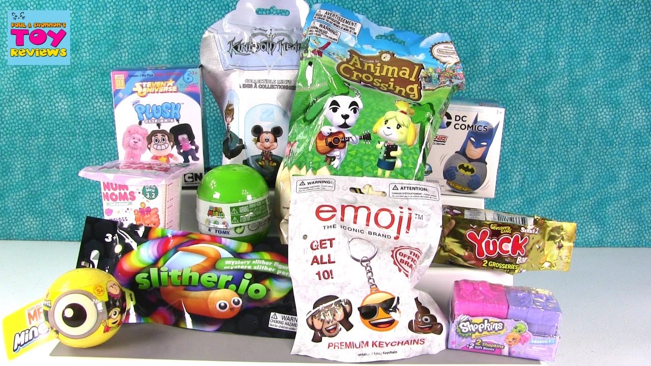 kawaii emoticons Disney Slither.io Shopkins Minions Mineez Animal Crossing Opening | PSToyReviews