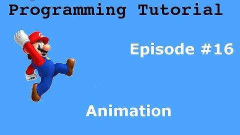 "Java Programming Tutorial" | "Super Mario Game" #16 | Animation