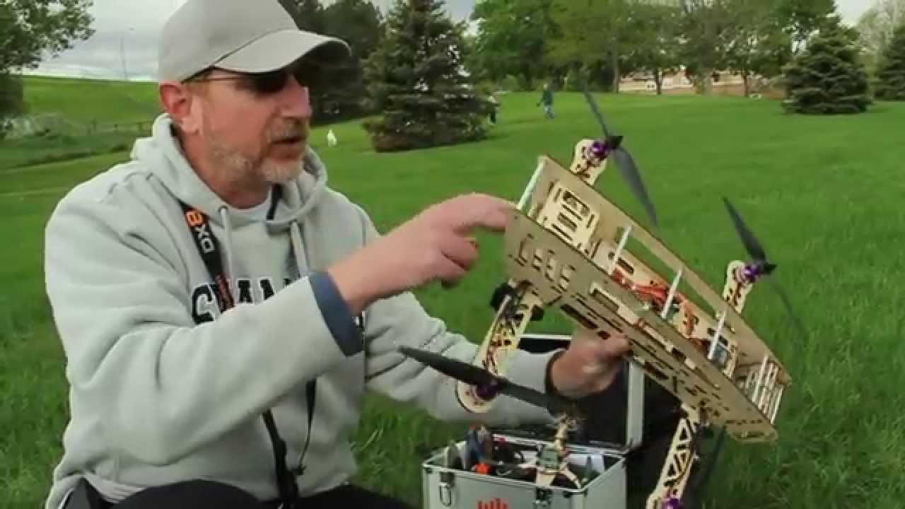 Quad Helicopter prototype for GoPro cameras - YouTube