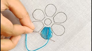 Hand Embroidery Flower Design, Amazing Flower Embroidery Tricks at Home,সহজে সুন্দর ফুল সেলাই করুন