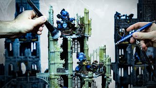 Conquering my AIRBRUSH FEAR | How to paint City Ruins ~ Warhammer 40k Scenery!
