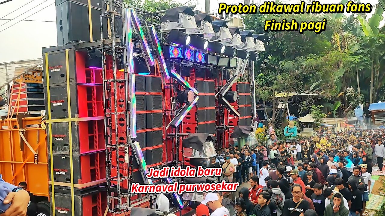 Proton dikawal ribuan fans finish pagi jadi idola baru karnaval purwosekar