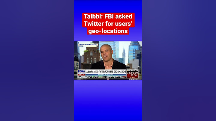 Twitter Files journalist Matt Taibbi says FBI asked Twitter for user identification #shorts