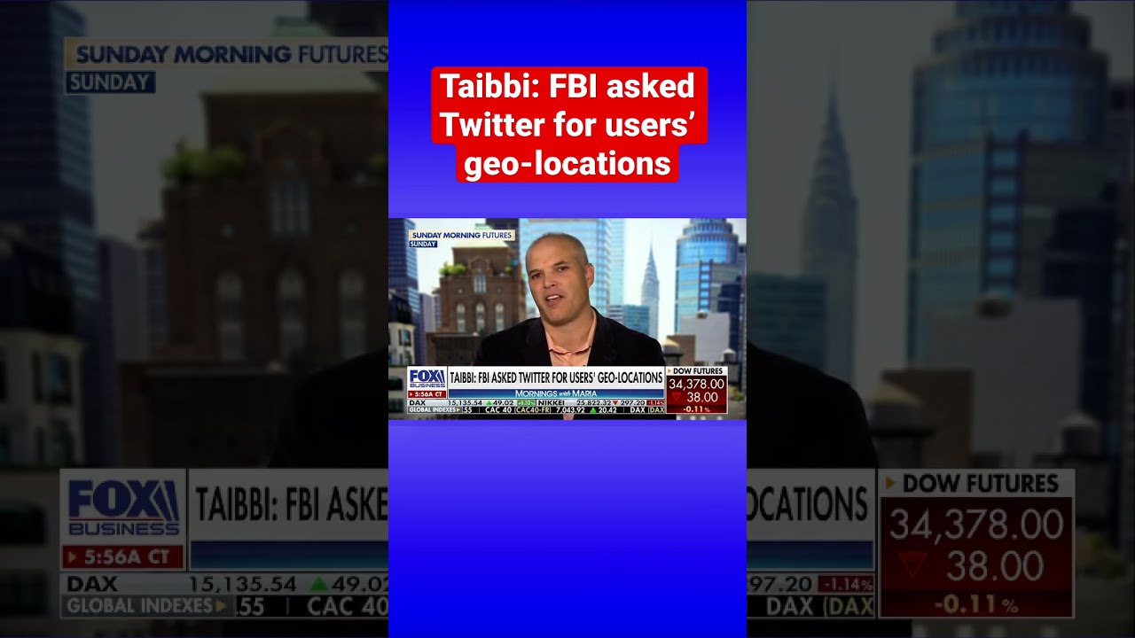 Twitter Files journalist Matt Taibbi says FBI asked Twitter for user identification #shorts
