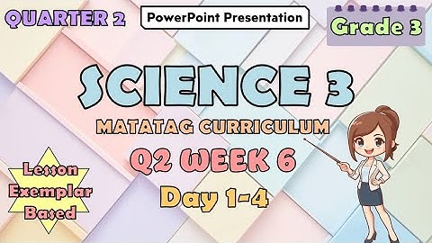 Science 3 Matatag Curriculum PowerPoint Presentation Quarter 2 Week 6 Day 1-4