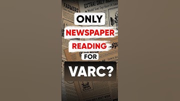Is Only Newspaper Reading Enough for VARC? #shorts