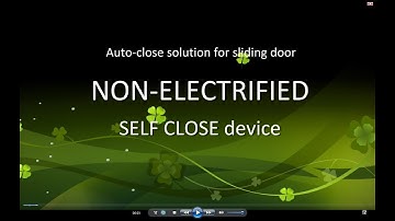 6 Series SLIDEback sliding door closer - APPLICATION 1 on Framed Glass Door