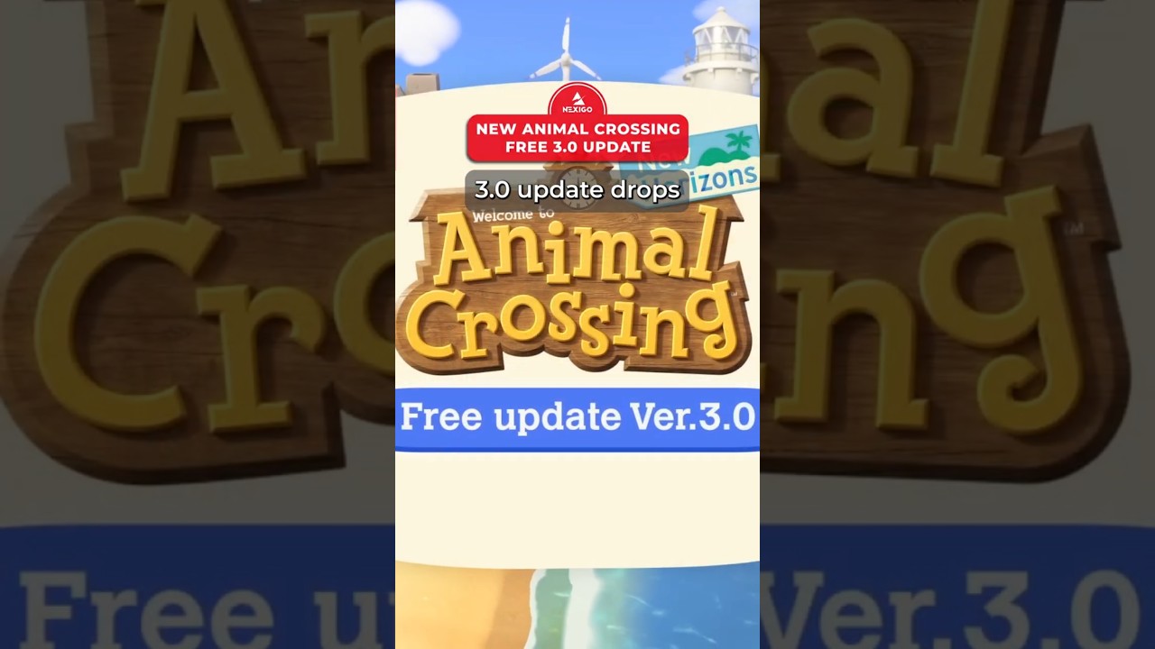 🎮 Новости игры: Обзор обновления Animal Crossing 3.0! #shorts