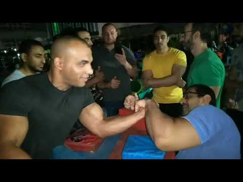 Arm Wrestling Exercise ماتشات تمرين أبطال مصر فى مصارعة الذراعين