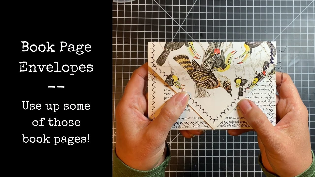 Book page envelopes tutorial use up those book pages! YouTube