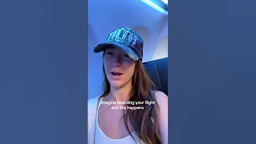 Imagine Boarding Your Flight And This Happens 
