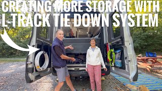 CREATING MORE STORAGE WITH LTrack TIE DOWN SYSTEM FOR ALL RVs /TOUR OF 2022 PLEASUREWAY ONTOUR 2.0